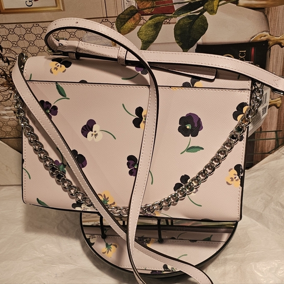 KATE SPADE Pansy Toss Prin Multi Convert Crossbody Bag - Picture 3 of 11